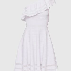 Ted Baker White One-Shoulder Dress